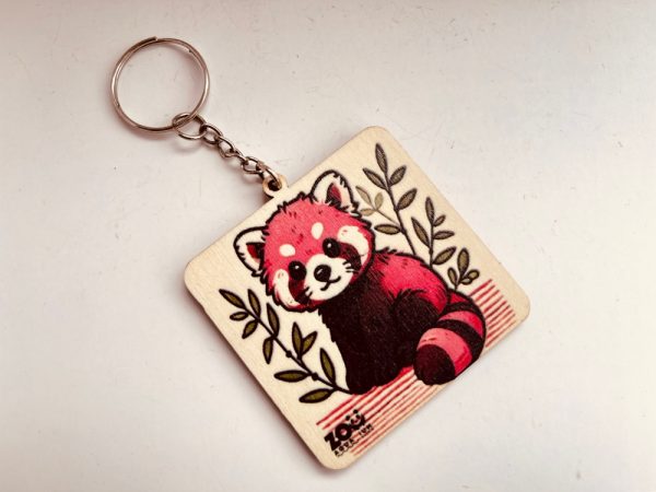 wood keyring