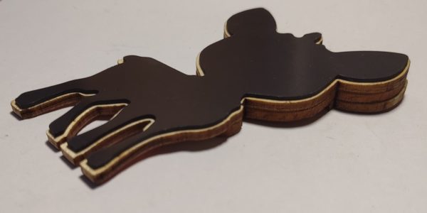 wooden fridge magnet