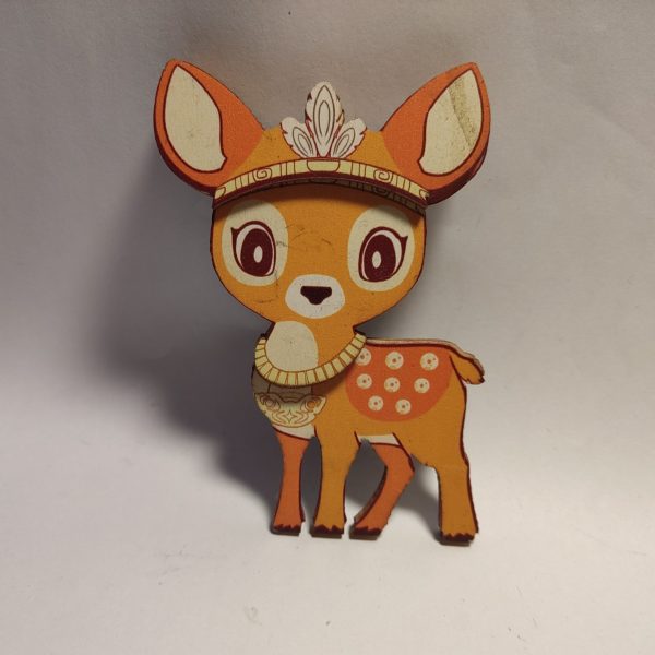 wooden fridge magnet