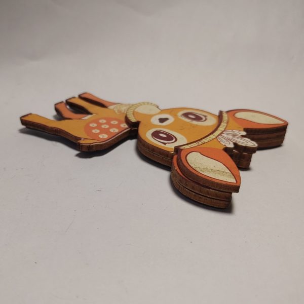 wooden fridge magnet